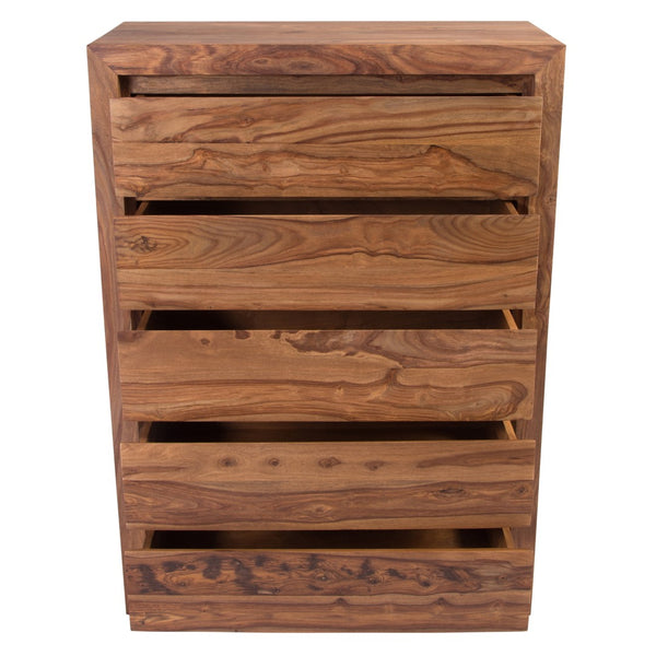 Porter Designs Urban Solid Sheesham Wood Contemporary Chest Natural 04-117-03-1432