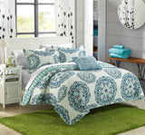 Madrid Green Twin 3pc Quilt Set