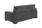 Porter Designs Big Chill Soft Microfiber Contemporary Loveseat Gray 01-33C-02-4438