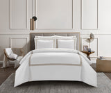 Chic Home Lewiston Duvet Cover Set Taupe King