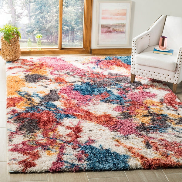 Safavieh Gypsy Shag 521 Power Loomed Polyester Pile Contemporary Rug GYP521B-4SQ