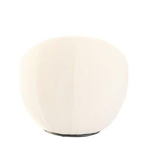VIG Furniture Modrest Gypsum - Modern White Swivel Accent Chair VGMFOC-284-WHT-CH