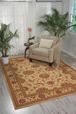 Nourison Living Treasures LI04 Persian Machine Made Loomed Indoor only Area Rug Ivory 7'6" x 9'6" 99446181862