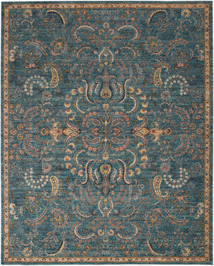 Nourison Nourison 2020 NR204 Persian Machine Made Loomed Indoor Area Rug Teal 8' x 10'6" 99446362582