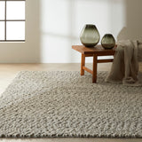 Nourison Calvin Klein Riverstone CK940 Contemporary Handmade Woven Indoor Area Rug Grey/Ivory 5'3" x 7'5" 99446755407