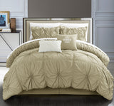 HALPERT TAUPE KING 6PC COMFORTER SET