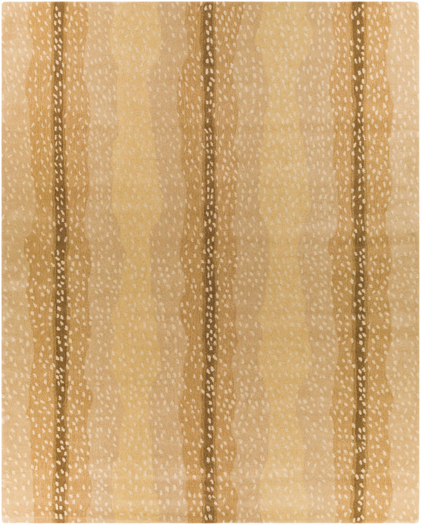 Gazelle GZL-2300 Modern Wool Rug GZL2300-810 Camel, Beige, Taupe, Wheat 100% Wool 8' x 10'