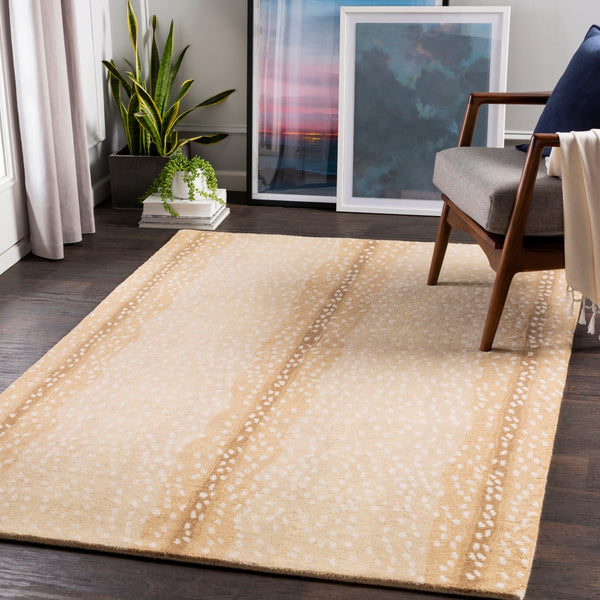Gazelle GZL-2300 Modern Wool Rug GZL2300-81012 Camel, Beige, Taupe, Wheat 100% Wool 8'10" x 12'