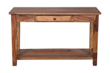 Porter Designs Taos Solid Sheesham Wood Natural Console Table Brown 05-196-10-9012H