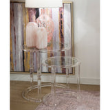 Jacobs Nesting Table - Set of 2 Round Clear
