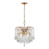 Viola Park 17'' Wide 4-Light Pendant - Gold Leaf