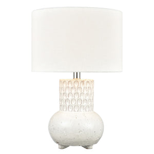 Delia 21'' High 1-Light Table Lamp - White