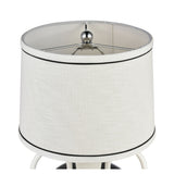 Luxor Gardens 18'' High 1-Light Table Lamp - White