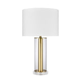 Tower Plaza 26'' High 1-Light Table Lamp - Clear