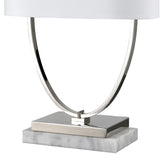 Gosforth 32'' High 1-Light Table Lamp - Polished Nickel