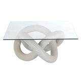 Knotty Coffee Table - White