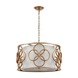 Botanic Avenue 22'' Wide 4-Light Pendant - Antique Gold