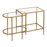 Blain Nesting Table - Set of 2 Brass