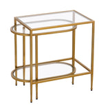 Blain Nesting Table - Set of 2 Brass