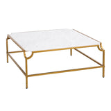 Blain Coffee Table - Antique Brass