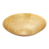 Maze Etched Bowl - Set of 3 Brass