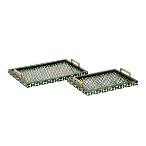 Futrelle Tray - Set of 2 Dark Green