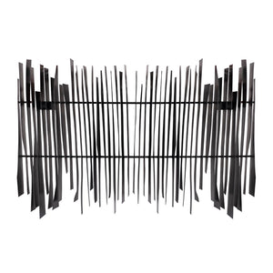 Ridge Dimensional Wall Art - Black