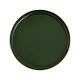 Nelson Tray - Set of 2 Dark Green Enamel