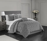 Ahtisa Grey Queen 5pc Comforter Set