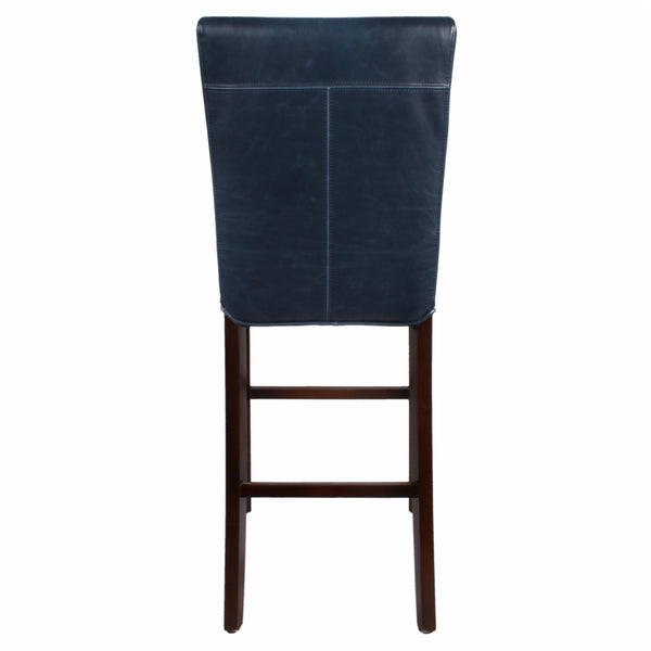 Milton Bar Stool - Stylish Bonded Leather Design with Solid Birch Frame for Modern Home Interiors