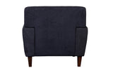 Porter Designs Evan Soft Textured Microfiber Contemporary Chair Gray 01-195-03-8131