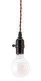 Zuo Modern Molly Steel, Nylon Modern Commercial Grade Ceiling Lamp Black, Brown Steel, Nylon