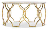 Melange Traditional/Formal Gold Leaf With Onyx Corrina Cocktail Table