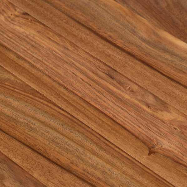 Porter Designs Urban Solid Sheesham Wood Round Contemporary End Table Natural 05-117-08-1439