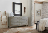 Hooker Furniture CiaoBella Casual Ciao Bella Six-Drawer Dresser- Speckled Gray in Poplar and Hardwood Solids with Maple Veneer, Cedar, Felt Panel and Jewelry Tray 5805-90002-95