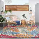 Nourison Aloha ALH18 Outdoor Machine Made Power-loomed Indoor/outdoor Area Rug Multicolor 9' x 12' 99446836564