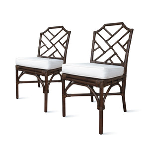 Kara Rattan Chair - Set of 2 Paloma Brown