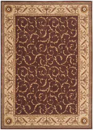 Nourison Somerset ST02 Traditional Machine Made Power-loomed Indoor Area Rug Brown 9'6" x 13' 99446859167