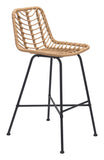 EE2993 Steel, Polyethylene Modern Commercial Grade Bar Chair Set - Set of 2