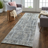 Elias 6590F Viscose / Wool Handwoven Abstract Rug