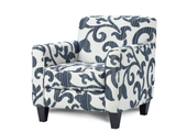 Fusion 25-02 Transitional Accent Chair 25-02 Sonata Navy