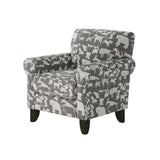 Fusion 512-C Transitional Accent Chair 512-C  Doggie Graphite Accent Chair