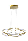 Bethel Gold LED Chandelier in Aluminum