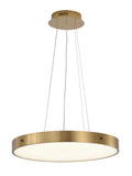 Bethel Brass LED Chandelier in Metal & Acrylic