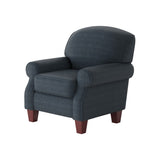 Fusion 532-C Transitional Accent Chair 532-C Theron Indigo Accent Chair