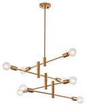 Bethel Brass Chandelier in Metal