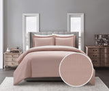 Laurel Blush King 3pc Duvet Set