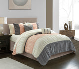 Fay Blush Twin 7pc Comforter Set