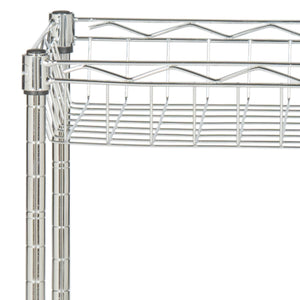 Safavieh Mario 4 Tier Basket Rack in Chrome HAC1002A 889048133471