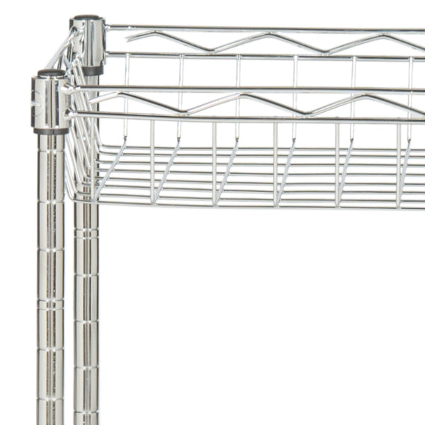 Safavieh Mario 4 Tier Basket Rack in Chrome HAC1002A 889048133471